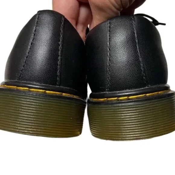 Dr. Martens Black 1461 Softy T Leather Shoes Size 5 - Picture 4 of 9